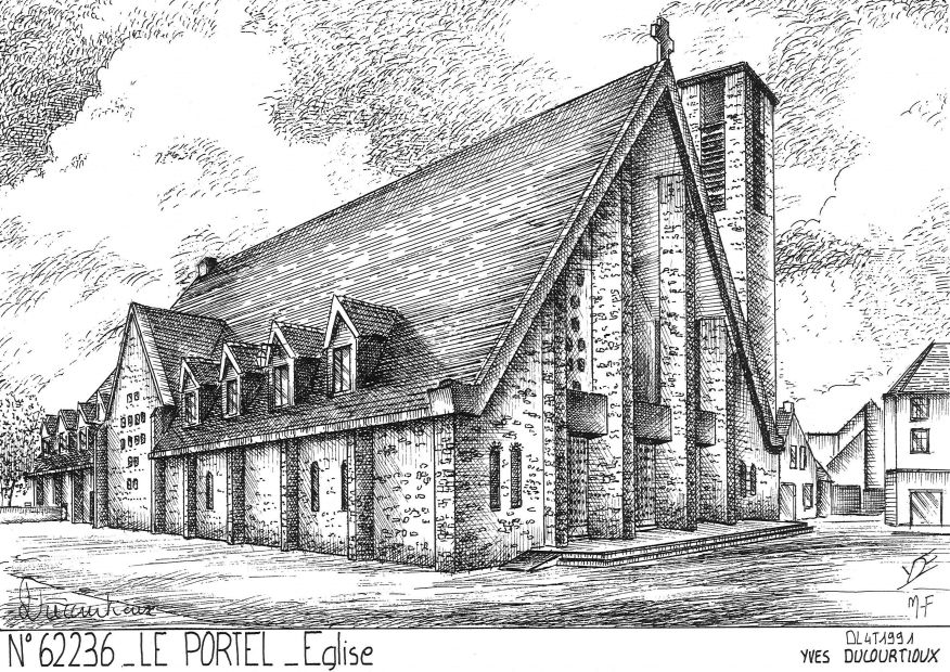 N 62236 - LE PORTEL - église